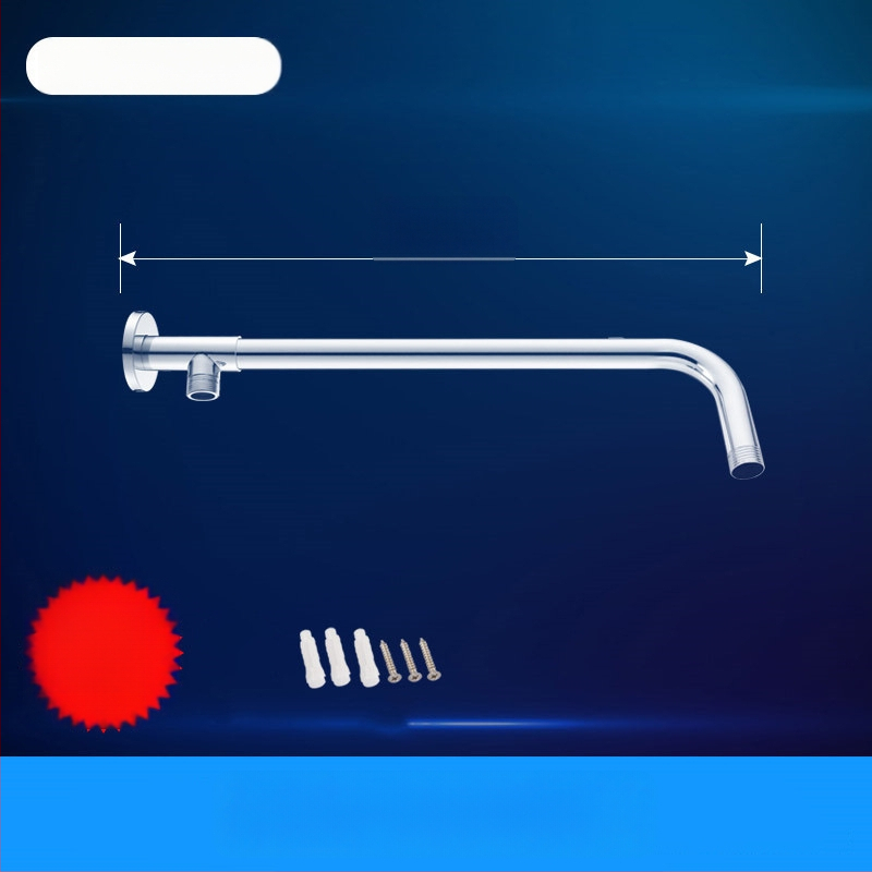 Sprchový ram s skrytým kruhovým ohybom, nerezová oceľ, moderný štýl, horná tryska