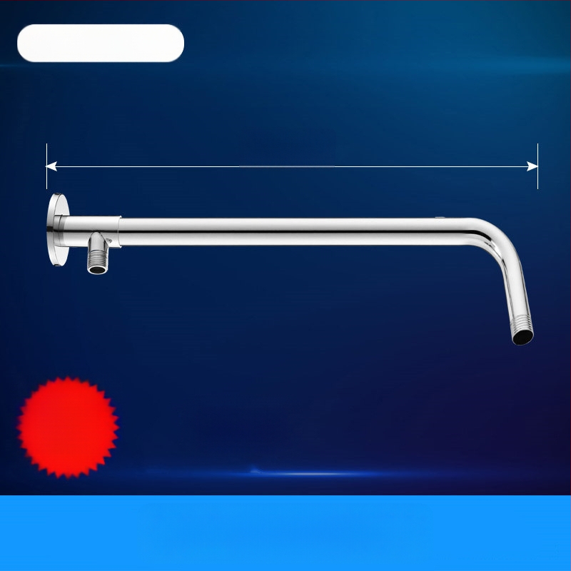 Sprchový ram s skrytým kruhovým ohybom, nerezová oceľ, moderný štýl, horná tryska