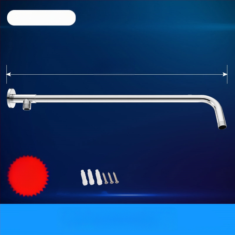 Sprchový ram s skrytým kruhovým ohybom, nerezová oceľ, moderný štýl, horná tryska