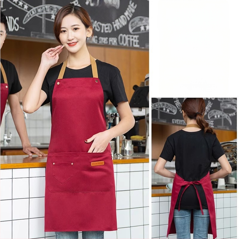 Безръкав фартук за обществено хранене, антизамърсяващ, 100% памук, корейски стил, за възрастни