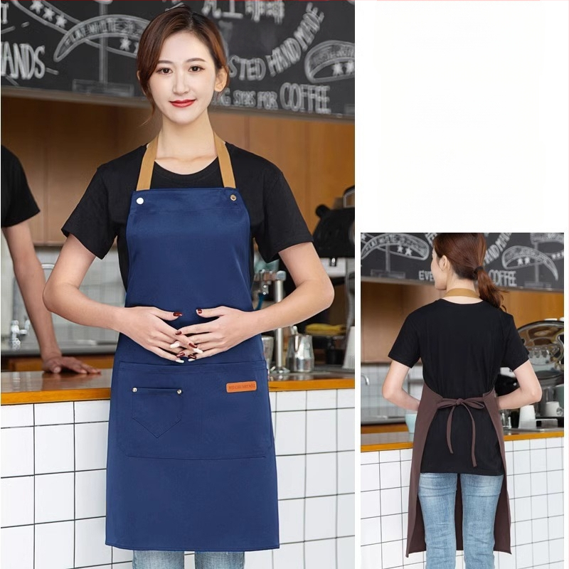 Безръкав фартук за обществено хранене, антизамърсяващ, 100% памук, корейски стил, за възрастни