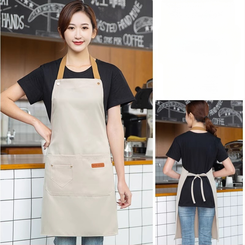 Безръкав фартук за обществено хранене, антизамърсяващ, 100% памук, корейски стил, за възрастни
