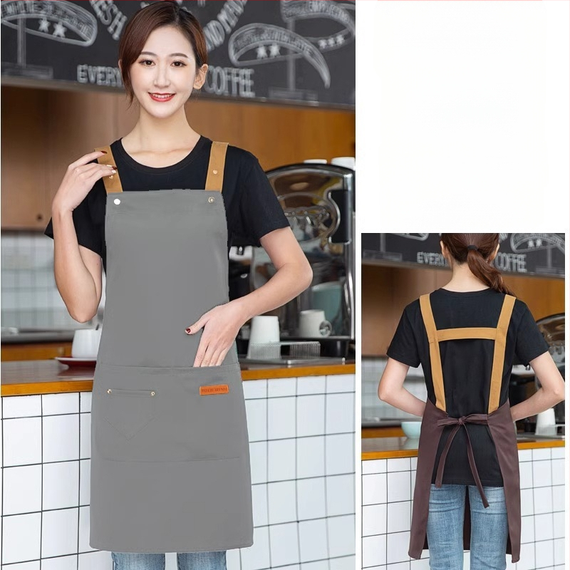 Безръкав фартук за обществено хранене, антизамърсяващ, 100% памук, корейски стил, за възрастни