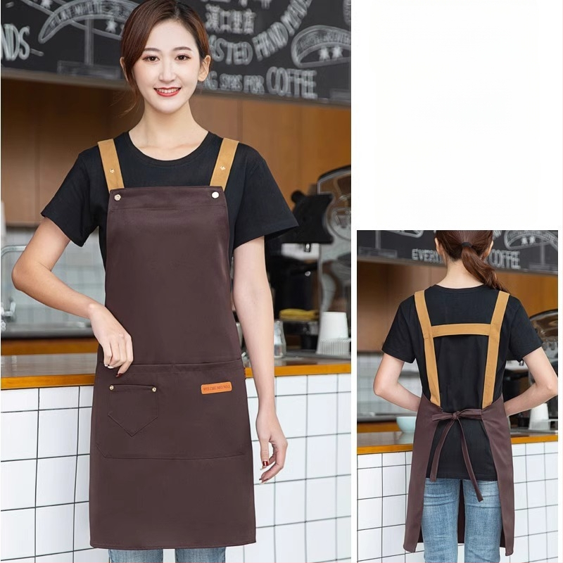 Безръкав фартук за обществено хранене, антизамърсяващ, 100% памук, корейски стил, за възрастни