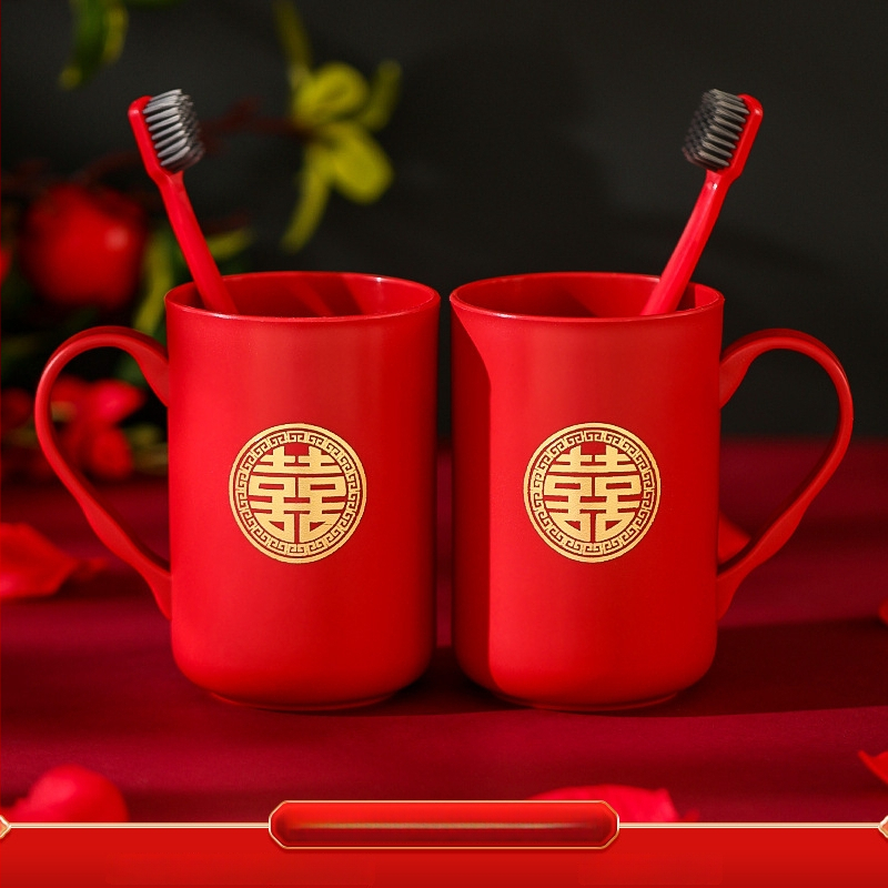 Svadbeni umivaonik set – nehrđajući čelik 201, marka Fei Xun Fei, svadbena dekoracija, otisak Happy word