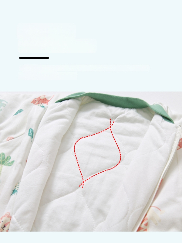 Υπνόσακος για μωρά και νήπια, χωρίς μανίκια, παχύ γέμισμα από πολυεστερικές ίνες και ίνες σόγιας, σχέδιο με ξεχωριστά πόδια, αντιβακτηριδιακός, μεταλλικό φερμουάρ, για φθινόπωρο-χειμώνα