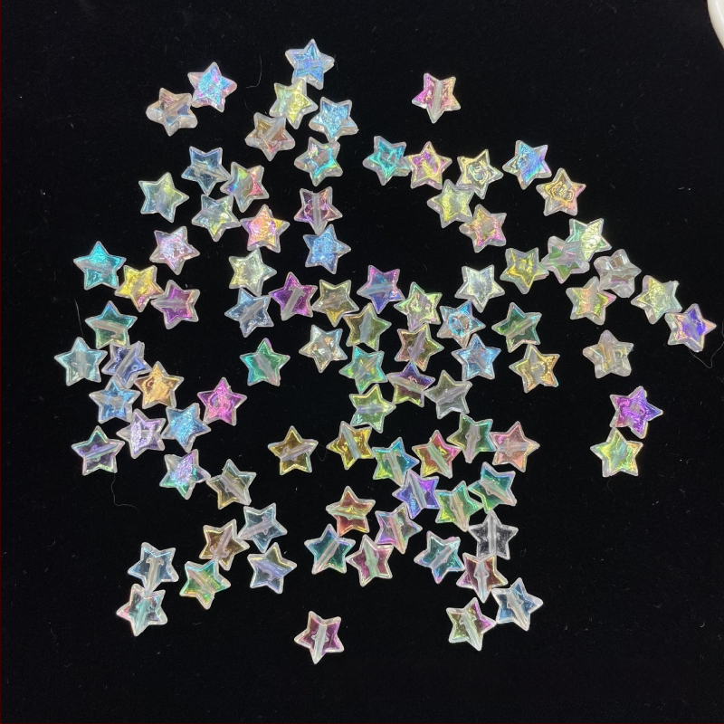 DIY βραχιόλι με πεντάκτινο αστέρι σε χρωμιωμένο φινίρισμα, αλυσίδα για κινητό με ακρυλικά χάντρες, ηλεκτροπλακωμένο φινίρισμα, μεγάλο μέγεθος, στυλ διαδικτυακής διασημότητας