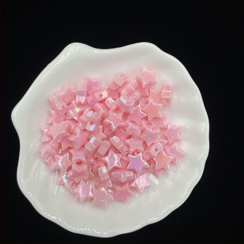 DIY βραχιόλι με πεντάκτινο αστέρι σε χρωμιωμένο φινίρισμα, αλυσίδα για κινητό με ακρυλικά χάντρες, ηλεκτροπλακωμένο φινίρισμα, μεγάλο μέγεθος, στυλ διαδικτυακής διασημότητας