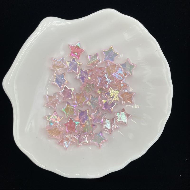 DIY βραχιόλι με πεντάκτινο αστέρι σε χρωμιωμένο φινίρισμα, αλυσίδα για κινητό με ακρυλικά χάντρες, ηλεκτροπλακωμένο φινίρισμα, μεγάλο μέγεθος, στυλ διαδικτυακής διασημότητας