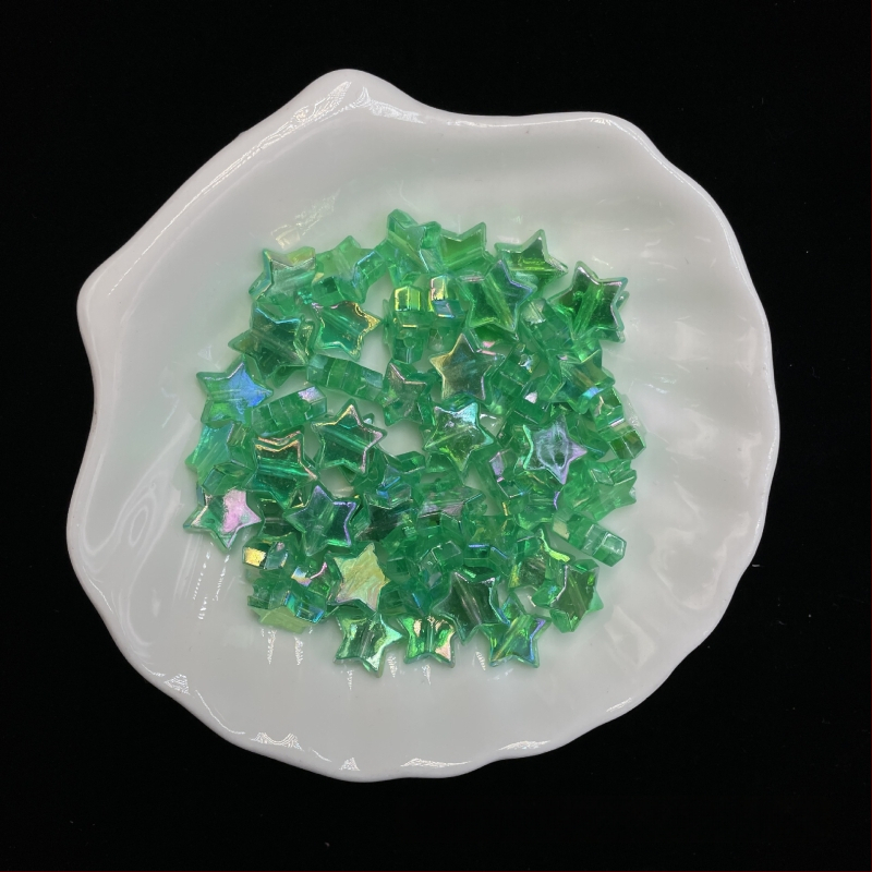 DIY βραχιόλι με πεντάκτινο αστέρι σε χρωμιωμένο φινίρισμα, αλυσίδα για κινητό με ακρυλικά χάντρες, ηλεκτροπλακωμένο φινίρισμα, μεγάλο μέγεθος, στυλ διαδικτυακής διασημότητας