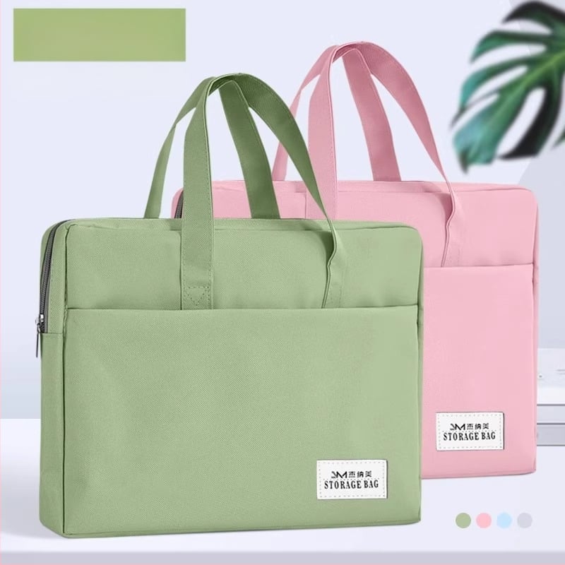 Τσάντα εγγράφων για γυναίκες Geneme, Oxford ύφασμα, Κλείσιμο με φερμουάρ, Σχήμα εξωγήινο