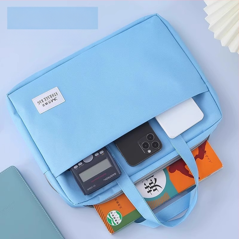 Τσάντα εγγράφων για γυναίκες Geneme, Oxford ύφασμα, Κλείσιμο με φερμουάρ, Σχήμα εξωγήινο