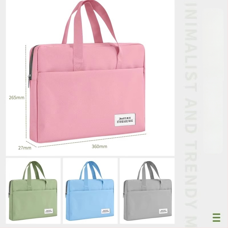 Τσάντα εγγράφων για γυναίκες Geneme, Oxford ύφασμα, Κλείσιμο με φερμουάρ, Σχήμα εξωγήινο