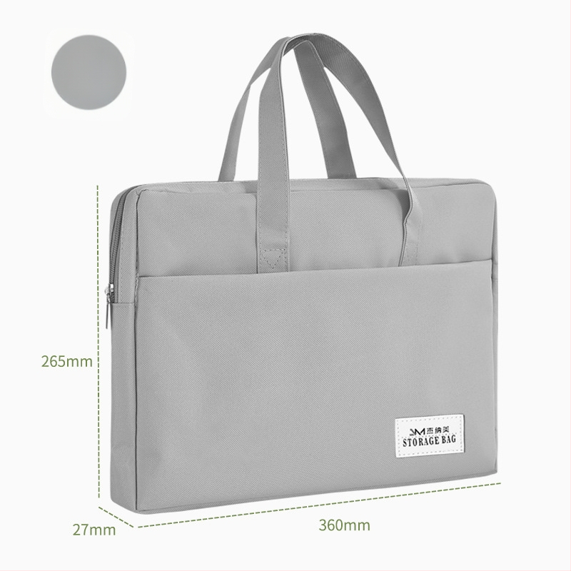 Τσάντα εγγράφων για γυναίκες Geneme, Oxford ύφασμα, Κλείσιμο με φερμουάρ, Σχήμα εξωγήινο