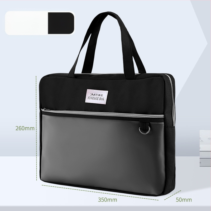 Τσάντα εγγράφων για γυναίκες Geneme, Oxford ύφασμα, Κλείσιμο με φερμουάρ, Σχήμα εξωγήινο