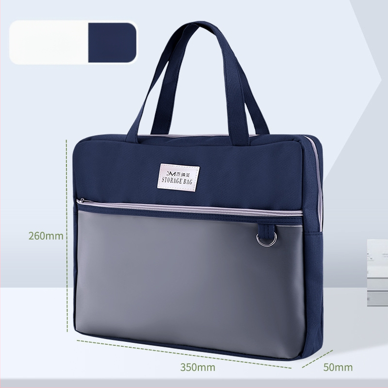 Τσάντα εγγράφων για γυναίκες Geneme, Oxford ύφασμα, Κλείσιμο με φερμουάρ, Σχήμα εξωγήινο