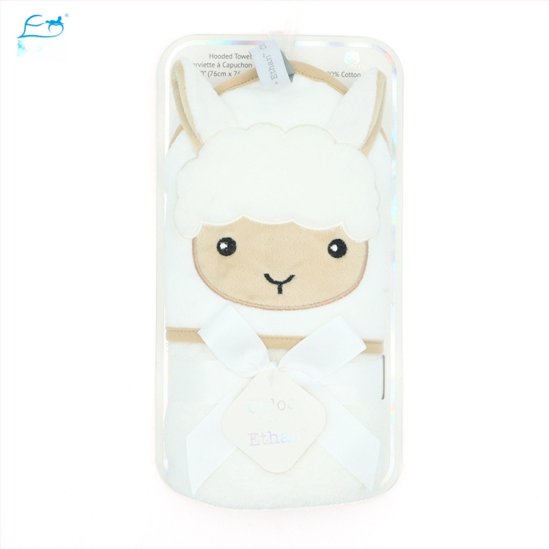 Pătură- prosop de baie pentru bebeluși, 100% bumbac, 350gsm, pentru sugari 1–3 ani, stil Cartoon, personalizare disponibilă