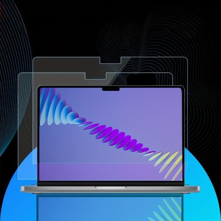 Protecție ecran temperată pentru MacBook Pro/Air — prelucrare mecanică, proces OEM, greutate ~50 g