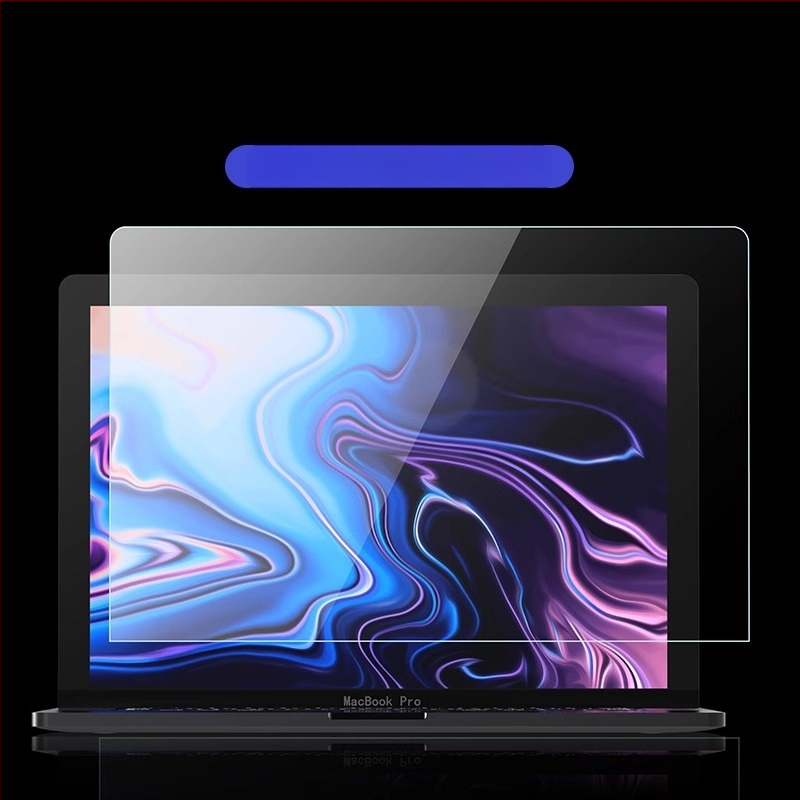 Protecție ecran temperată pentru MacBook Pro/Air — prelucrare mecanică, proces OEM, greutate ~50 g