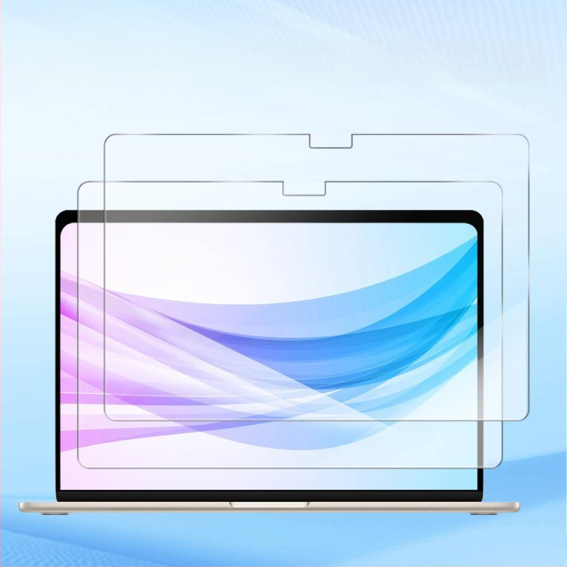 Protecție ecran temperată pentru MacBook Pro/Air — prelucrare mecanică, proces OEM, greutate ~50 g