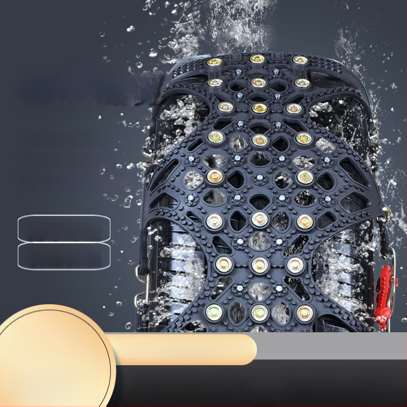 Lanțuri de zăpadă pentru anvelope auto, bază din cauciuc cu ținte din oțel, design lat și întărit, potrivite pentru sedan, van și vehicule off-road