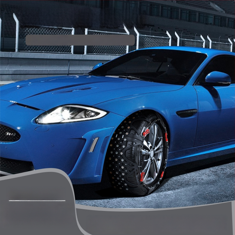 Lanțuri de zăpadă pentru anvelope auto, bază din cauciuc cu ținte din oțel, design lat și întărit, potrivite pentru sedan, van și vehicule off-road