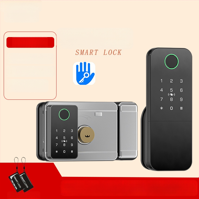 Умен заключващ механизъм с пръстов отпечатък за врати от желязо/дърво, модел N2, съхранение на 100 отпечатъка, над 100000 отключвания, сканиране за по-малко от 0.5 сек, работна температура -35°C до 55°C