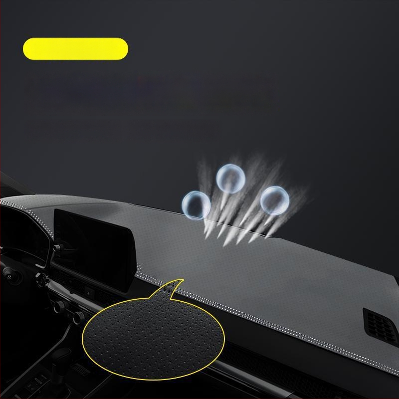 Μάτ κεντρικού πίνακα οργάνων για το 2024 Honda Haoying — γεωμετρικό σχέδιο, τυπωμένο λογότυπο, θερμομονωτική σκίαση