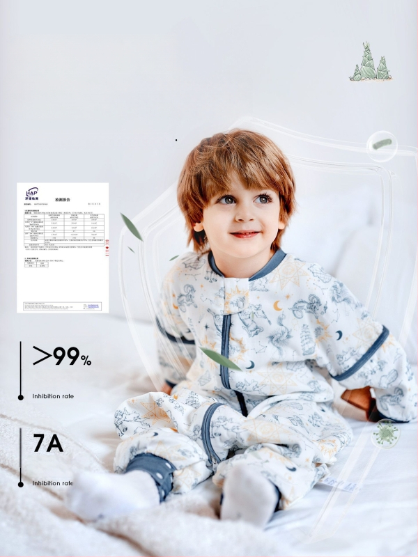 Υπνόσακος για παιδιά όλων των εποχών, λεπτός με διαχωρισμένα πόδια, γάζα από μπαμπού-βαμβάκι, αντιβακτηριακός και απομακρύνει την υγρασία