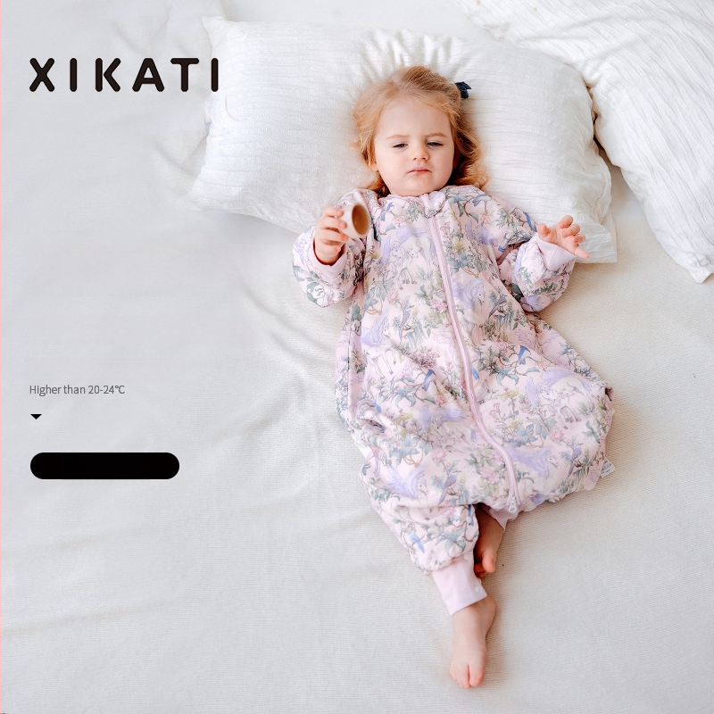 Υπνόσακος για παιδιά όλων των εποχών, λεπτός με διαχωρισμένα πόδια, γάζα από μπαμπού-βαμβάκι, αντιβακτηριακός και απομακρύνει την υγρασία