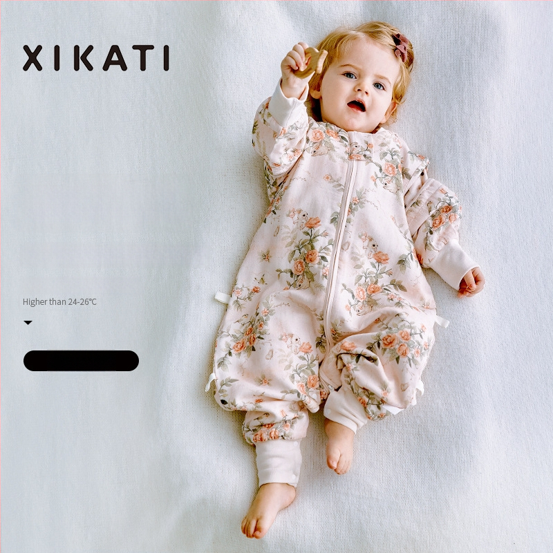 Υπνόσακος για παιδιά όλων των εποχών, λεπτός με διαχωρισμένα πόδια, γάζα από μπαμπού-βαμβάκι, αντιβακτηριακός και απομακρύνει την υγρασία