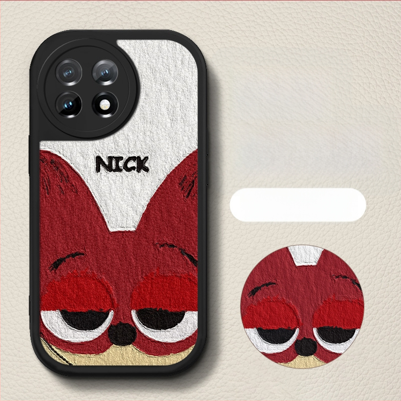 Carcasă de protecție pentru OnePlus – design desen animat, anti-cădere, piele artificială, finisaj vopsit, personalizabilă