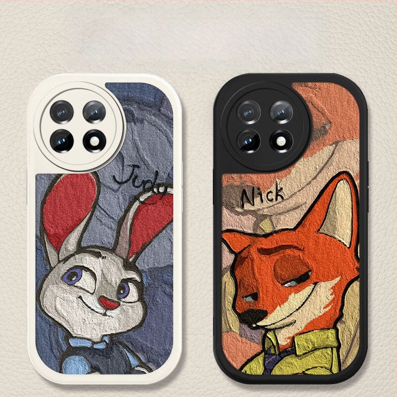 Carcasă de protecție pentru OnePlus – design desen animat, anti-cădere, piele artificială, finisaj vopsit, personalizabilă