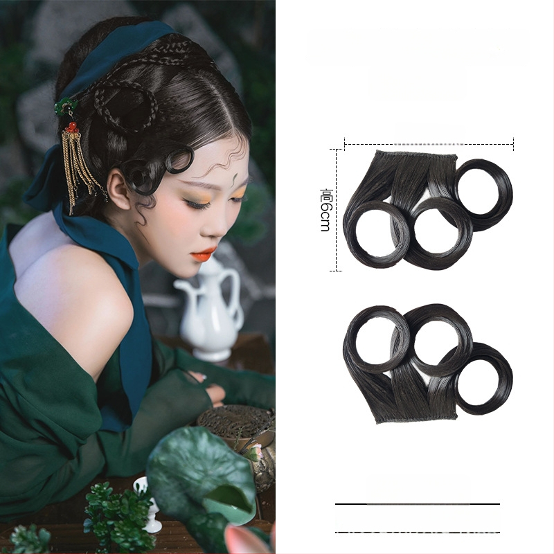 Перука с коси ресни, ръчно плетена, подходяща за всички форми лица