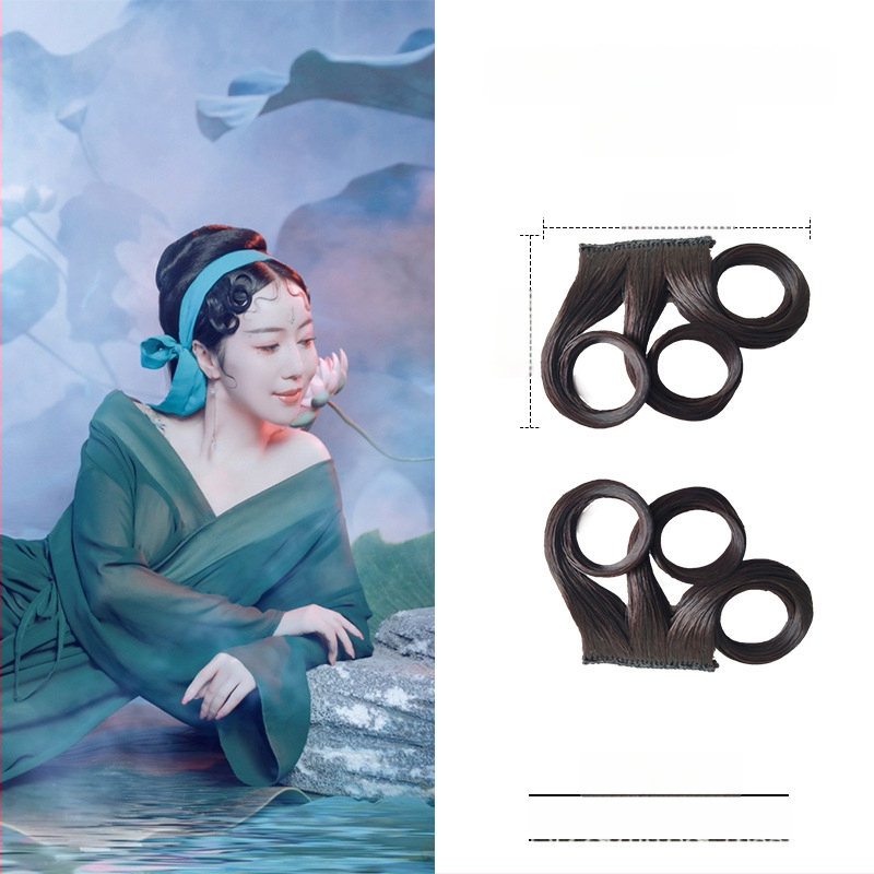 Перука с коси ресни, ръчно плетена, подходяща за всички форми лица