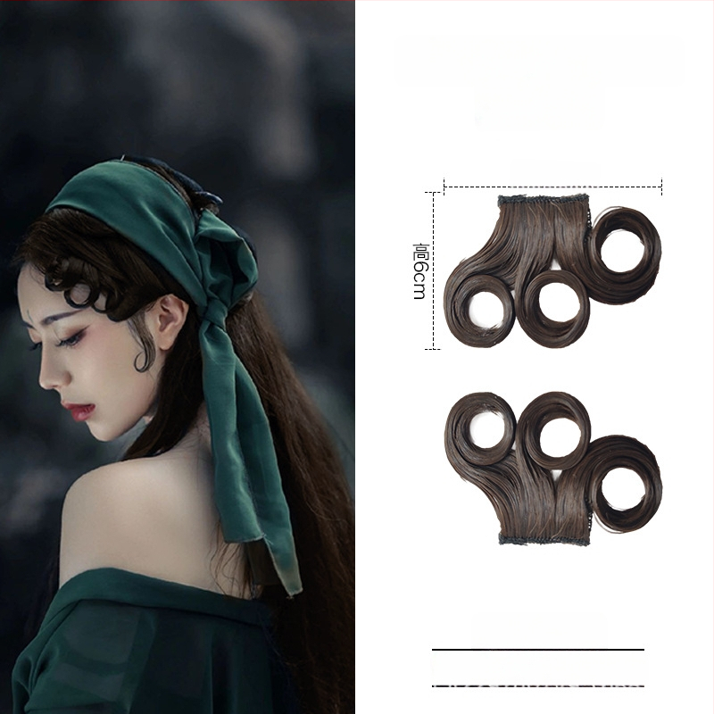 Перука с коси ресни, ръчно плетена, подходяща за всички форми лица