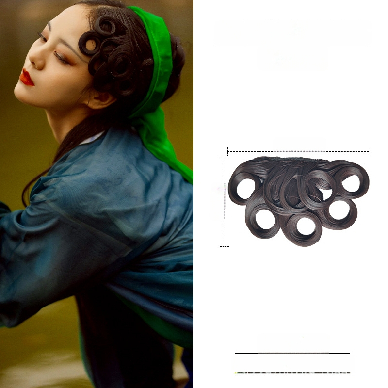 Перука с коси ресни, ръчно плетена, подходяща за всички форми лица