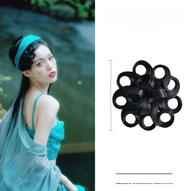 Перука с коси ресни, ръчно плетена, подходяща за всички форми лица