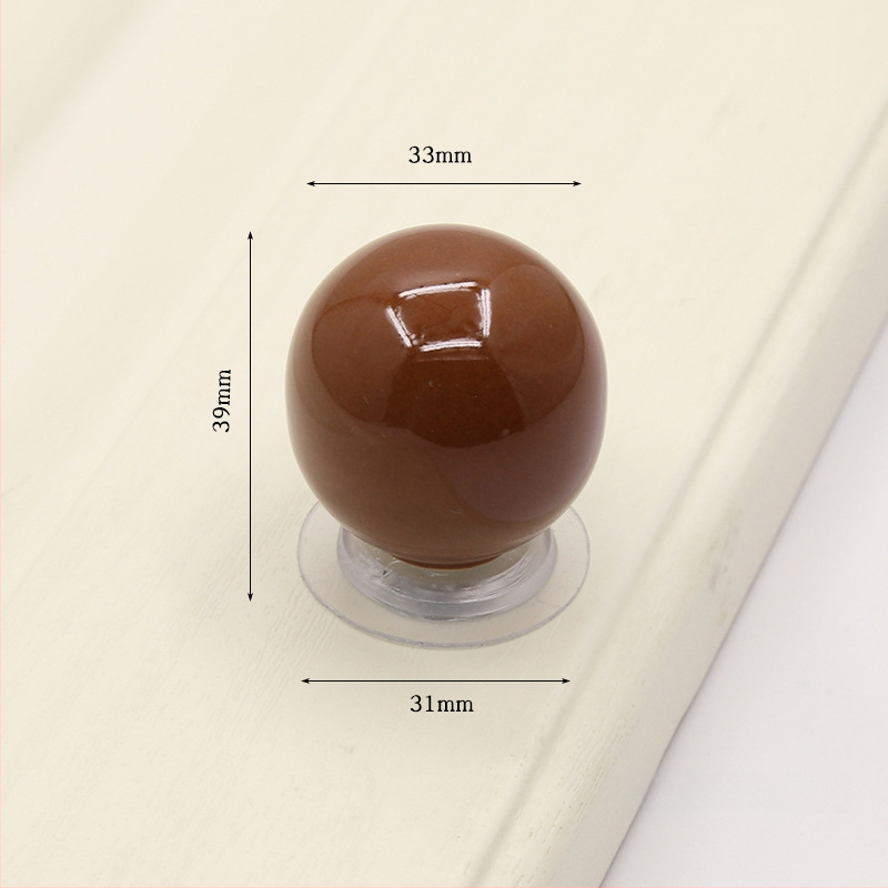 Χωρίς διάτρηση: χειρολαβή ντουλαπιού/συρταριού από κεραμικό και χαλκό, μοντέρνος μινιμαλισμός, γλασαρισμένη επιφάνεια