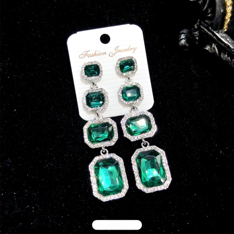 Σκουλαρίκια με κρύσταλλα και φούντες, ηλεκτροπλατίωση, ακίδα από ατσάλι, μάρκα Luoxiang, μόδα