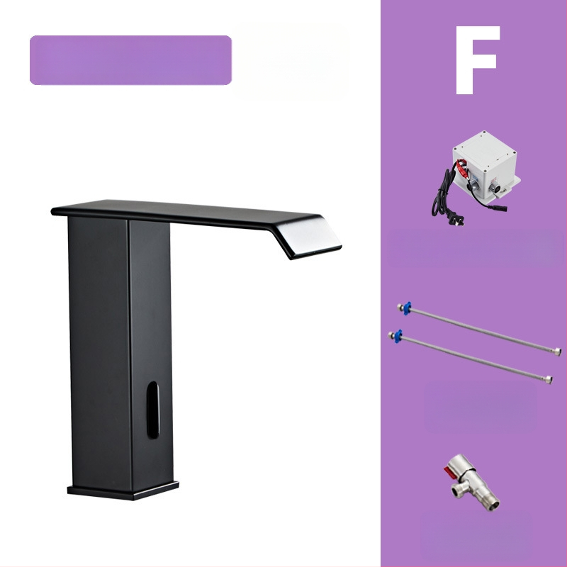 Indukcijska slavina za umivaonik, model 8835, montaža na jedan otvor, cijeli bakreni tijelo ventila, induktivno otvaranje