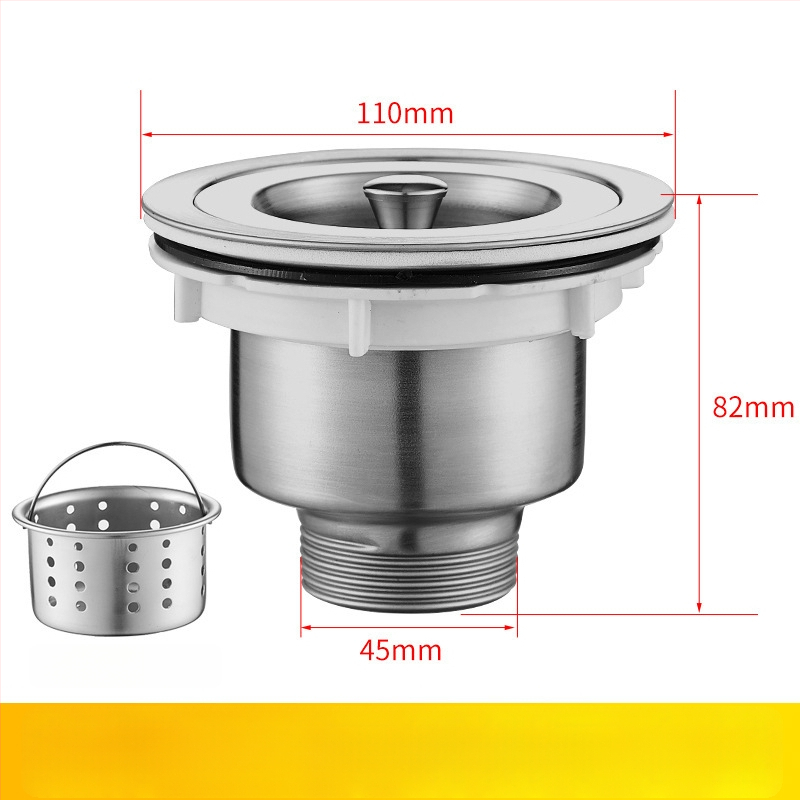 Predĺženie odtokovej rúry drezu v kuchyni — 45 rozhranie, hadica odtoku a príslušenstvo