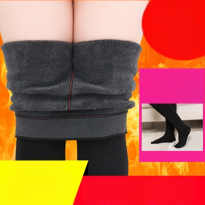 Nylon harisnyanadrág fleece belsővel, ultra vastag, meleg és formázó, egyszerű stílus