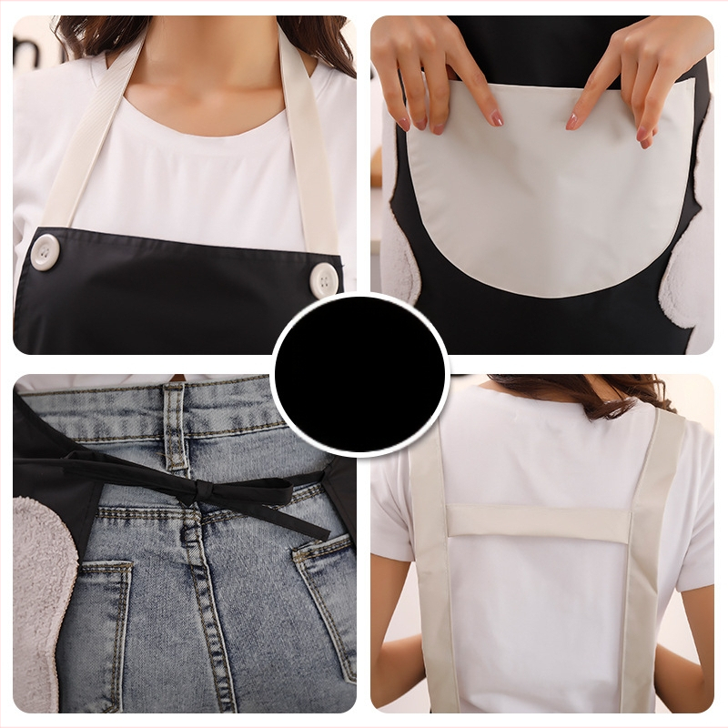 Престилка за кухня без ръкави, PVC, водоустойчива и устойчива на мазнини, карикатурен принт