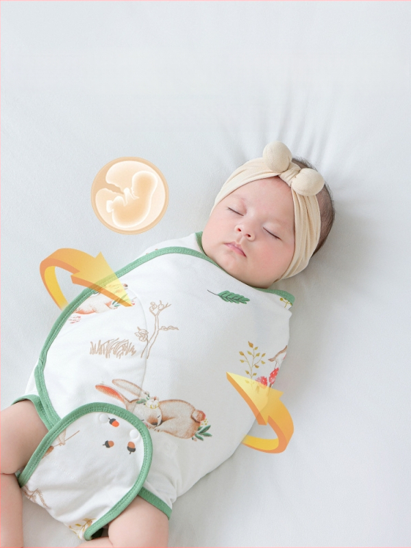 Βρεφικός σάκος ύπνου σε σχήμα κουκούλι με εξωτερικό ύφασμα από βαμβάκι 95%+ και επένδυση 95%+, αντιβακτηριακός και απομακρύνει την υγρασία, για νεογέννητα έως 12 μηνών, άνοιξη και φθινόπωρο.