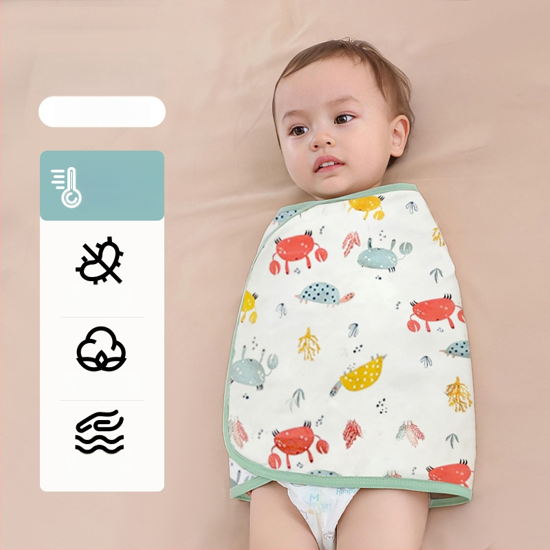 Βρεφικός σάκος ύπνου σε σχήμα κουκούλι με εξωτερικό ύφασμα από βαμβάκι 95%+ και επένδυση 95%+, αντιβακτηριακός και απομακρύνει την υγρασία, για νεογέννητα έως 12 μηνών, άνοιξη και φθινόπωρο.
