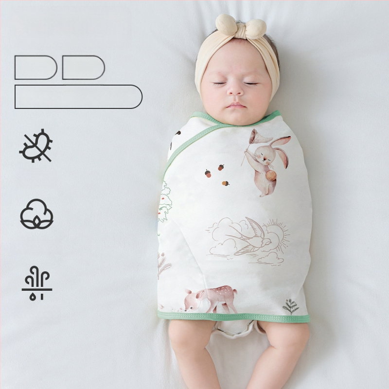 Βρεφικός σάκος ύπνου σε σχήμα κουκούλι με εξωτερικό ύφασμα από βαμβάκι 95%+ και επένδυση 95%+, αντιβακτηριακός και απομακρύνει την υγρασία, για νεογέννητα έως 12 μηνών, άνοιξη και φθινόπωρο.