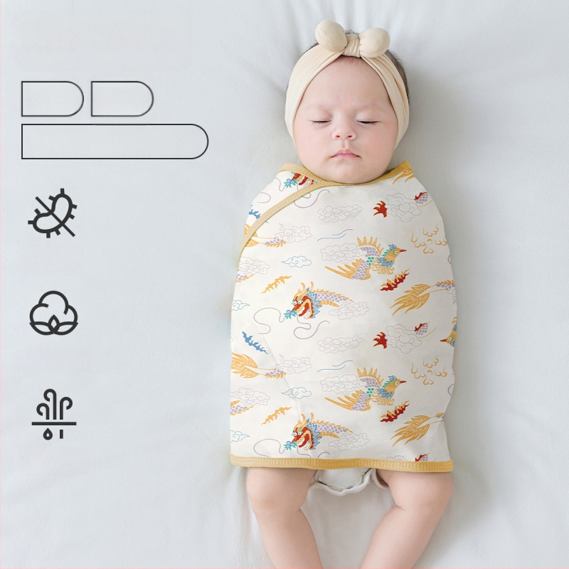 Βρεφικός σάκος ύπνου σε σχήμα κουκούλι με εξωτερικό ύφασμα από βαμβάκι 95%+ και επένδυση 95%+, αντιβακτηριακός και απομακρύνει την υγρασία, για νεογέννητα έως 12 μηνών, άνοιξη και φθινόπωρο.