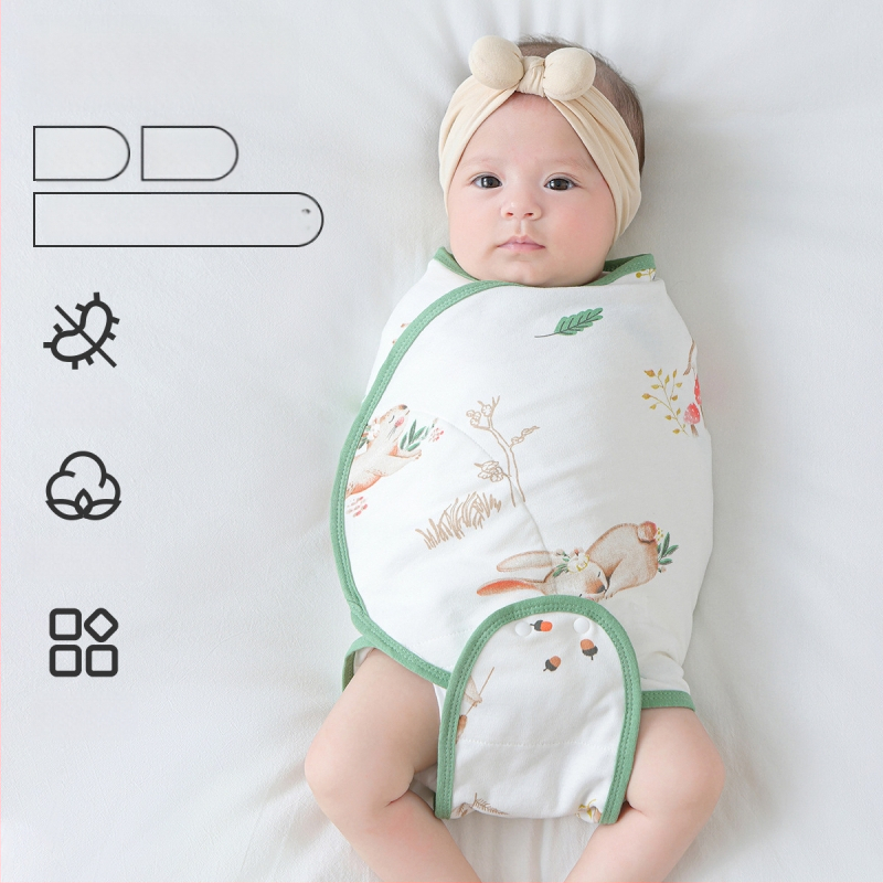 Βρεφικός σάκος ύπνου σε σχήμα κουκούλι με εξωτερικό ύφασμα από βαμβάκι 95%+ και επένδυση 95%+, αντιβακτηριακός και απομακρύνει την υγρασία, για νεογέννητα έως 12 μηνών, άνοιξη και φθινόπωρο.