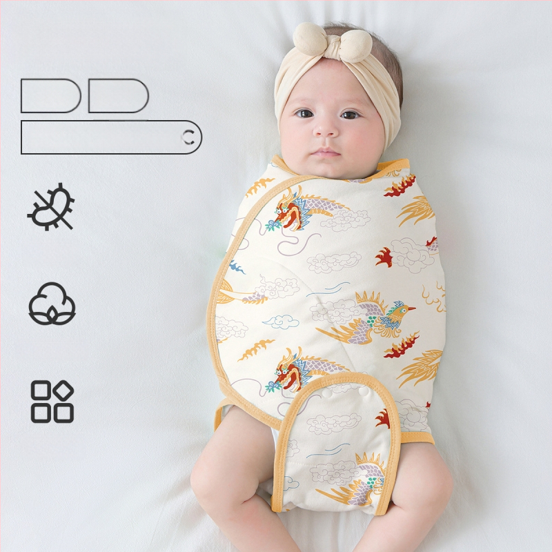 Βρεφικός σάκος ύπνου σε σχήμα κουκούλι με εξωτερικό ύφασμα από βαμβάκι 95%+ και επένδυση 95%+, αντιβακτηριακός και απομακρύνει την υγρασία, για νεογέννητα έως 12 μηνών, άνοιξη και φθινόπωρο.